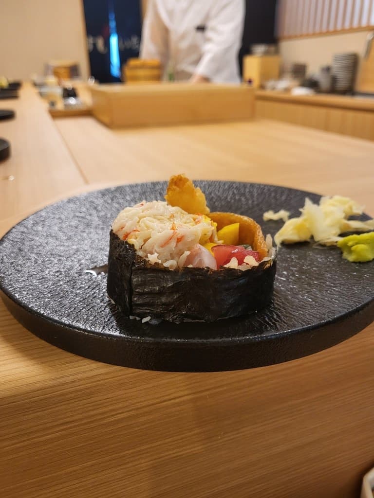 Futomaki — one piece in hand