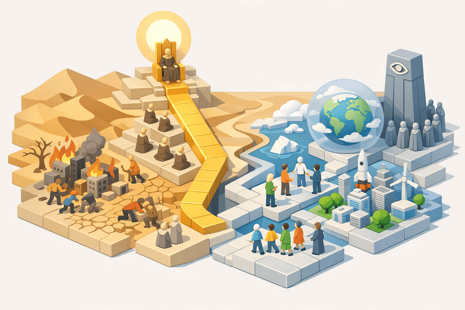 A society enslaved to a single prophecy