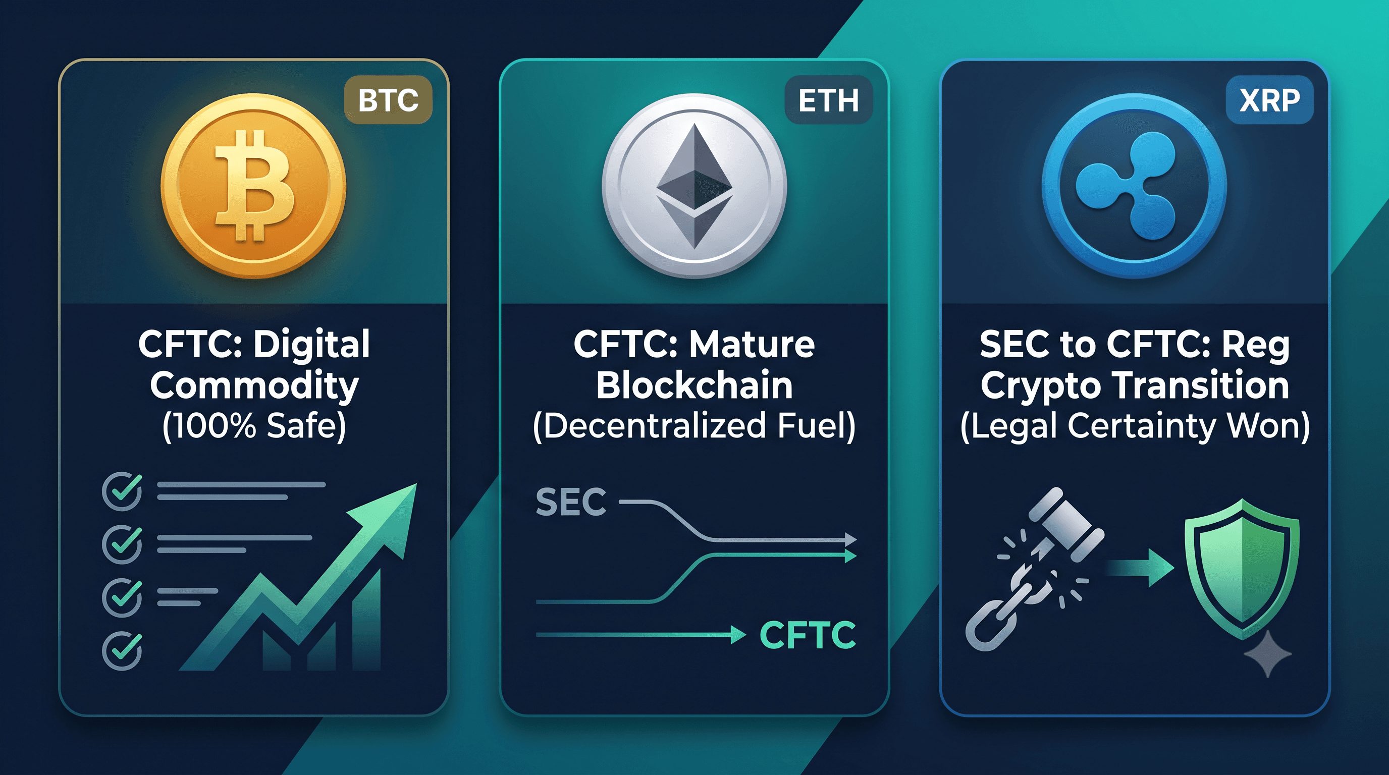 CLARITY Act 통과 영향 완전 분석 — BTC·ETH·XRP 어떻게 달라지나
